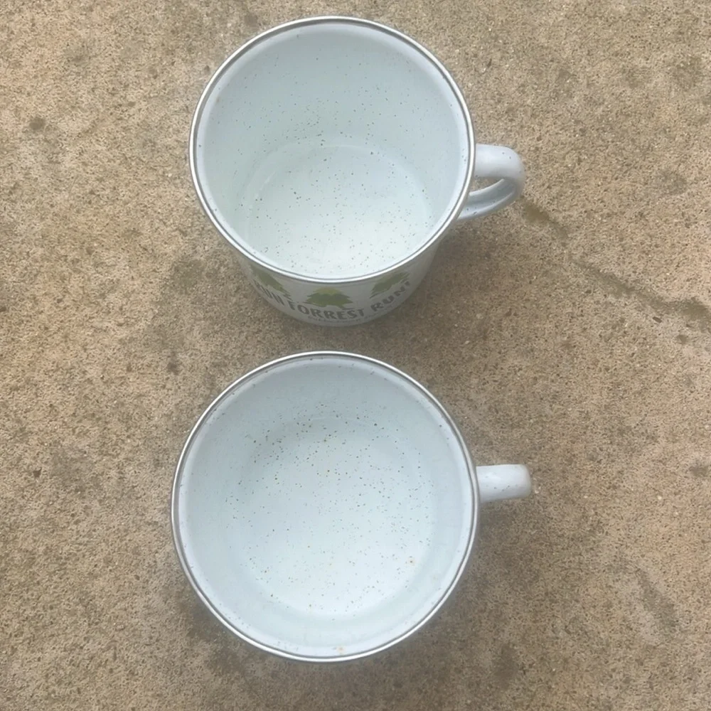 Run Forest Run Bubba Gump Shrimp Co. Set of Two Tin Coffee Moscow Mule Cups